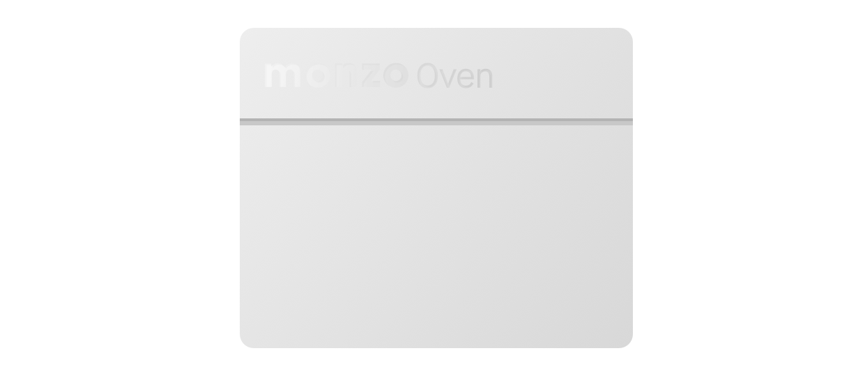 Our fake Monzo Oven design challenge