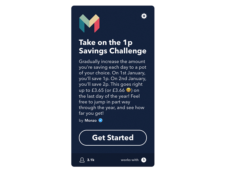 1p Saving Challenge Chart